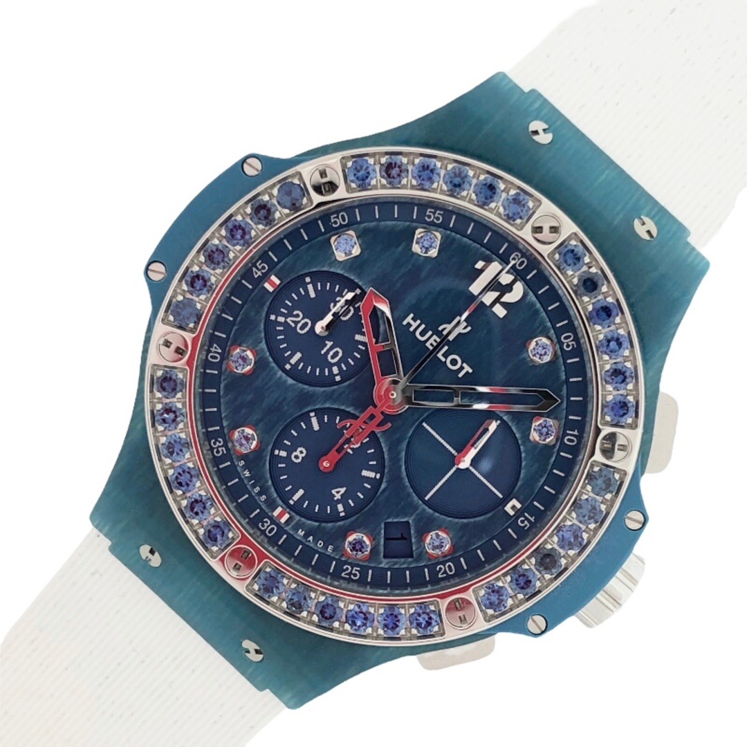 ウブロ HUBLOT ビッグバン トゥッティフルッティ リネンオーシャンブルー 341.XL.2770.NR.1201 コンポジットレジン・リネン サファイア 自動巻き メンズ 腕時計
