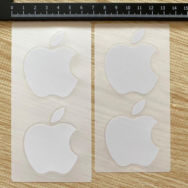 卓出 Apple アップル ロゴ ステッカー 2枚セット シール ロゴマーク