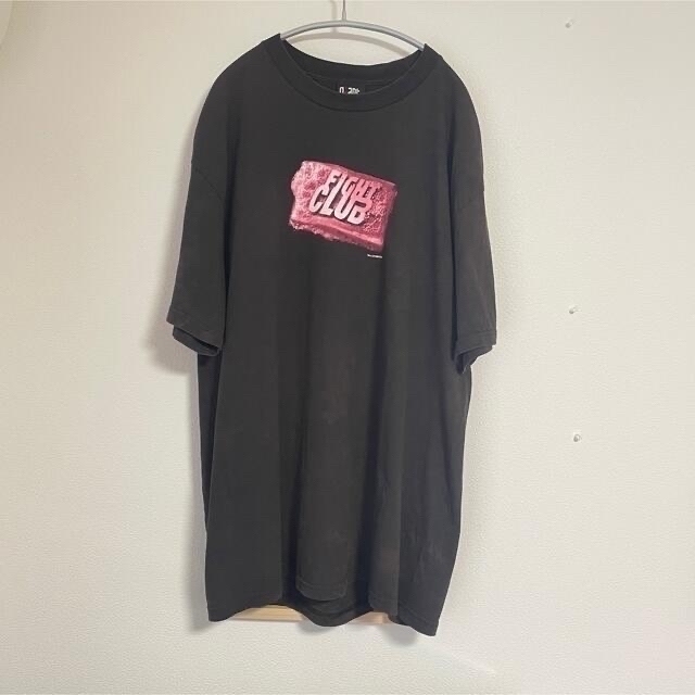 VINTAGE ヴィンテージ 08s fight clubTee ファイトクラブ フロントフォトプリント半袖Tシャツ ムービー Tシャツ ブラック