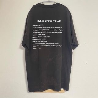 VINTAGE ヴィンテージ 08s fight clubTee ファイトクラブ フロントフォトプリント半袖Tシャツ ムービー Tシャツ ブラック