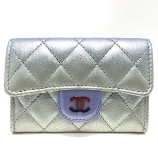 シャネル(CHANEL)のシャネル CHANEL グラデーション マトラッセ AP0214 CC ココマーク カードケース グラデーションマルチ 未使用(パスケース/IDカードホルダー)