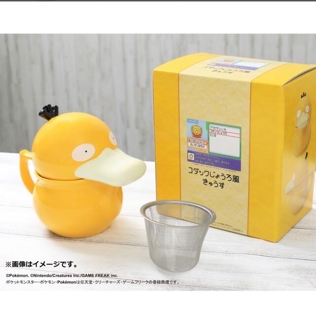 ポケモン(ポケモン)の【新品 未使用品】コダックじょうろ風きゅうす インテリア/住まい/日用品のキッチン/食器(食器)の商品写真