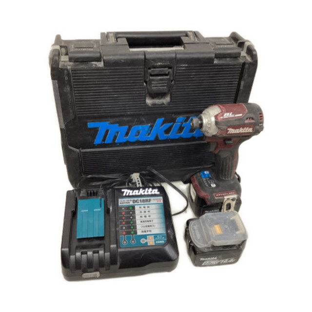 工具◇◇MAKITA インパクトドライバ　充電器・充電池2個・ケース付 TD161D