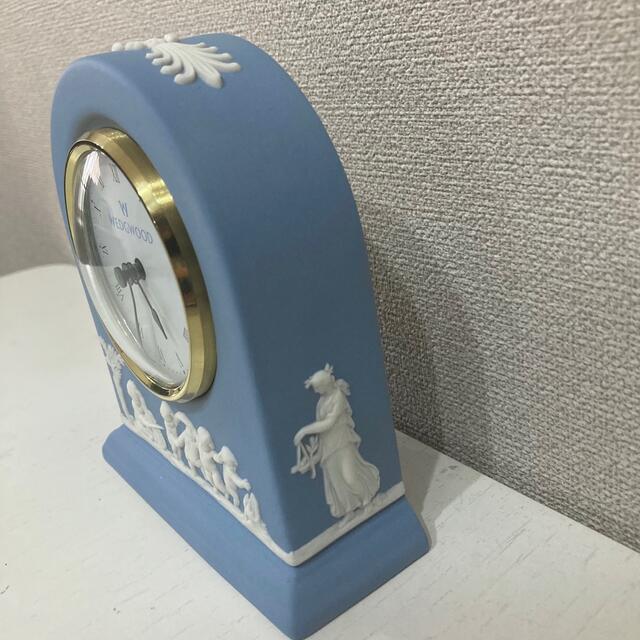 WEDGWOOD(ウェッジウッド)のお値下げ不可　wedgwood ジャスパー ペールブルー グリシャンクロック インテリア/住まい/日用品のインテリア小物(置時計)の商品写真