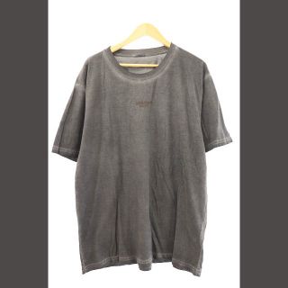 デンハム(DENHAM)のデンハム DENHAM ダメージ 加工 ロゴ プリント 半袖 Tシャツ XL 黒(Tシャツ/カットソー(半袖/袖なし))