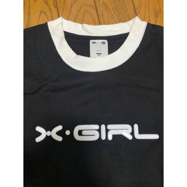 X-girl(エックスガール)のx-girl 黒　リンガーTシャツ レディースのトップス(Tシャツ(半袖/袖なし))の商品写真