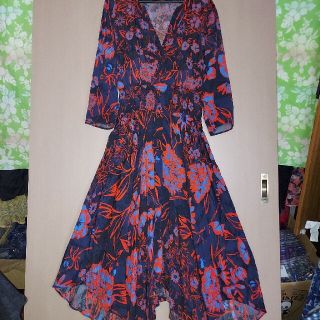 デシグアル(DESIGUAL)の新品　未使用　アシンメトリー　ロングワンピース　デシグアル(ロングワンピース/マキシワンピース)