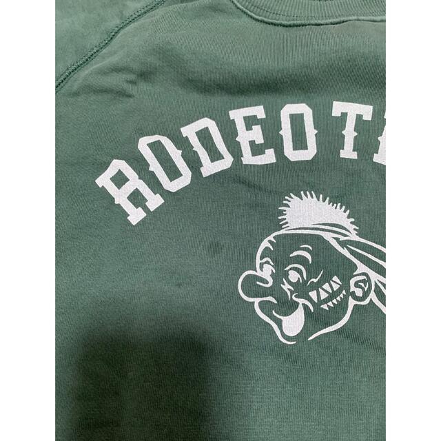 RODEO CROWNS WIDE BOWL(ロデオクラウンズワイドボウル)のrodeo 緑　スウェット　半袖 レディースのトップス(Tシャツ(半袖/袖なし))の商品写真