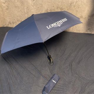 ロンジン(LONGINES)のロンジン　折りたたみ傘ジャンプ傘　非売品 アンブレラ LONGINESノベルティ(傘)