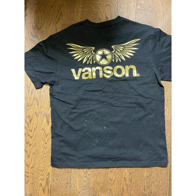 VANSON(バンソン)のVANSON バンソン T-シャツ 黒×金 新品 メンズのトップス(Tシャツ/カットソー(半袖/袖なし))の商品写真
