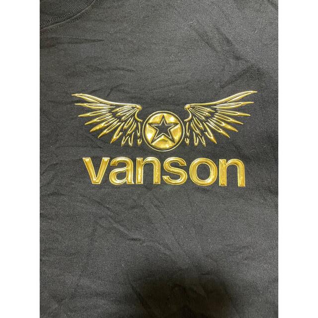 VANSON バンソン T-シャツ 黒×金 新品