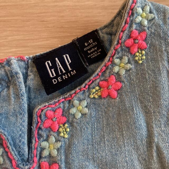 babyGAP(ベビーギャップ)のBaby GAP デニムワンピース キッズ/ベビー/マタニティのベビー服(~85cm)(ワンピース)の商品写真