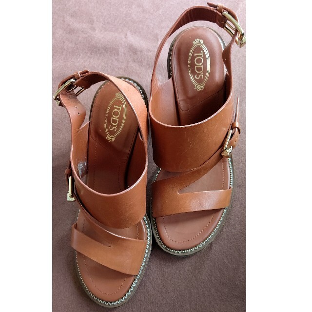 TOD'S - TOD'S レザー サンダル ブラウン サイズ36の通販 by TOD'S - TOD'S レザー サンダル ブラウン サイズ36の通販 by