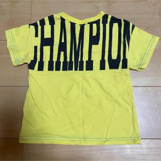 エフオーキッズ(F.O.KIDS)のエフオーキッズ×チャンピオン　バックロゴプリント半袖Tシャツ　イエロー　110㎝(Tシャツ/カットソー)