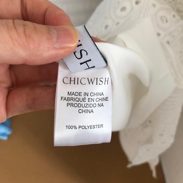 Chicwish(シックウィッシュ)のChic wish エンブロイダリーワンピース レディースのワンピース(ロングワンピース/マキシワンピース)の商品写真