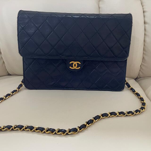 シャネル CHANEL マトラッセ シングルチェーン ラム リペア ジャンク