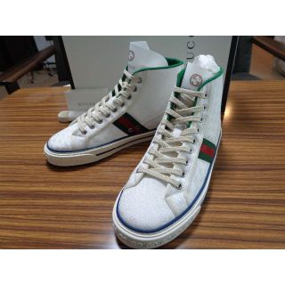 グッチ(Gucci)の未使用　GUCCI グッチ テニス 1977メンズ ハイトップ スニーカー(スニーカー)