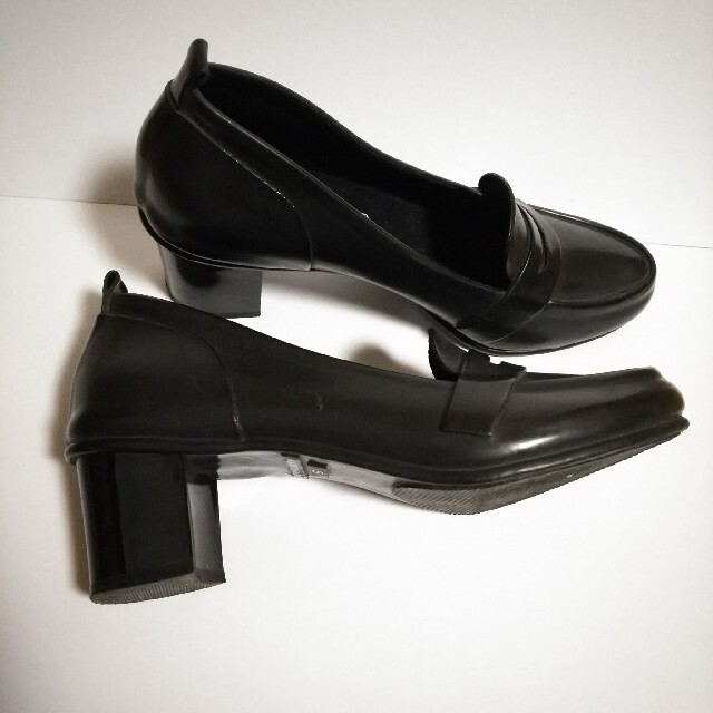MANU マニュ レインシューズ 黒 ブラック Sサイズ レディースの靴/シューズ(ハイヒール/パンプス)の商品写真