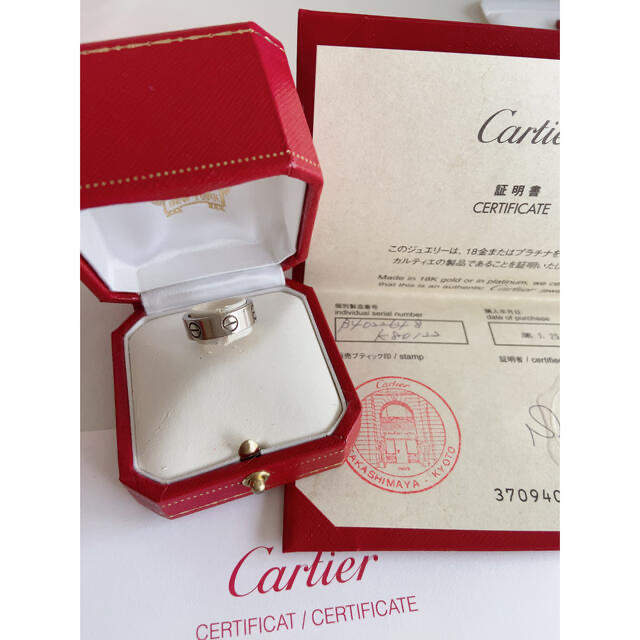 専用 カルティエ Cartier ラブリング 48 保証書付き