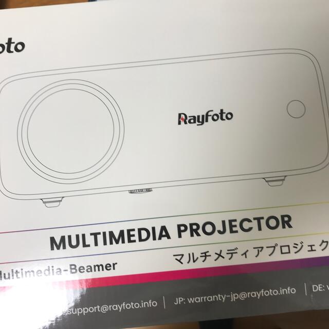 Rayfoto プロジェクター 小型家庭用 5GWiFi 12000lmの通販 by ともの ...