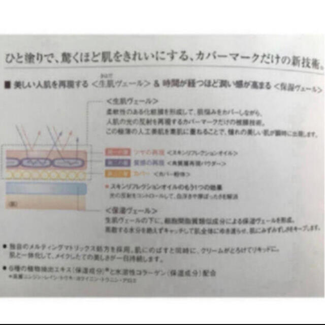 COVERMARK(カバーマーク)の❤️新品未使用　カバーマーク　フローレスフィットファンデーション  サンプル1コ コスメ/美容のベースメイク/化粧品(ファンデーション)の商品写真