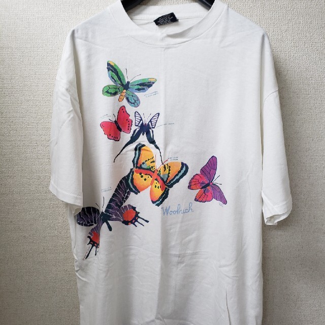 90s ウールリッチ バタフライ　蝶々　tシャツ　XL