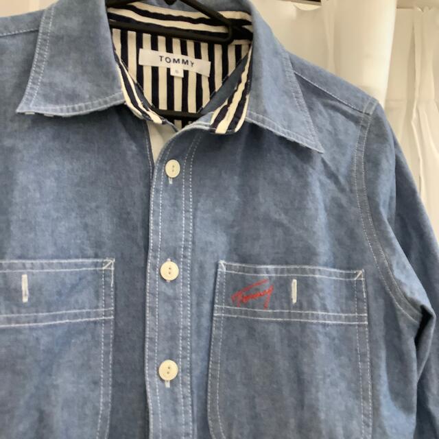 TOMMY HILFIGER(トミーヒルフィガー)のトミーフィルガー　ロングシャツ　長袖　レディース レディースのトップス(シャツ/ブラウス(長袖/七分))の商品写真