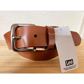 リー(Lee)のLE-004 Lee ベルト 新品 35mm 牛革 一枚革 茶 ブラウン(ベルト)