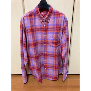 シュプリーム(Supreme)のsupreme brushed plaid flannel shirt M(シャツ)