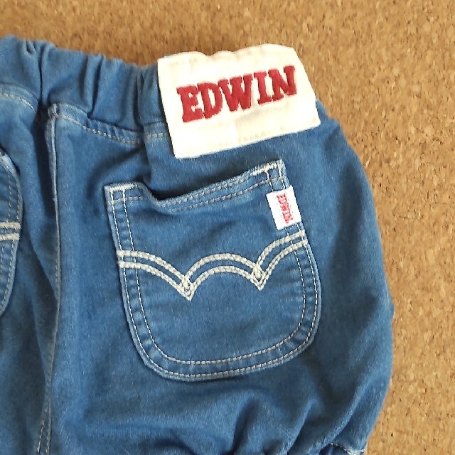 EDWIN(エドウィン)のEDWIN　デニムショートパンツ キッズ/ベビー/マタニティのキッズ服女の子用(90cm~)(パンツ/スパッツ)の商品写真