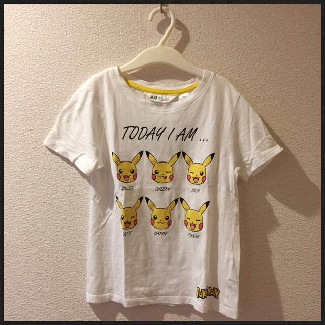 HM 【POKEMON】HM ポケモン ピカチュウ Tシャツ 110cm ホワイトの通販 by Yuu's shop｜エイチアンドエムならラクマ