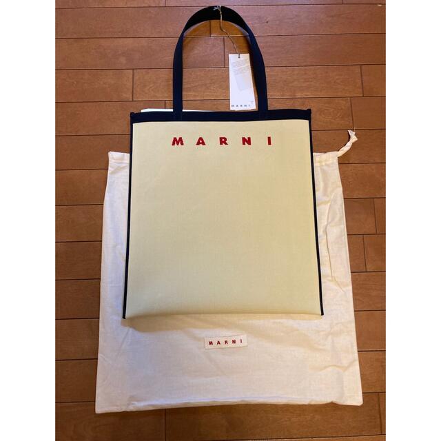 新品　定価74800円　Marni マルニ ロゴ　キャンバストートバッグ