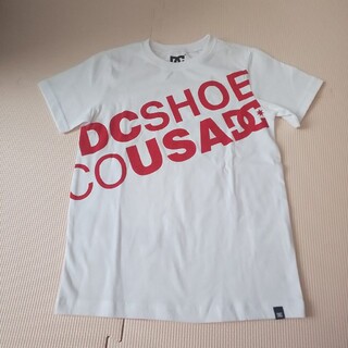 ディーシーシュー(DC SHOE)のDC 半袖Tシャツ white&red 新品ﾀｸﾞﾂｷ 130㎝(Tシャツ/カットソー)