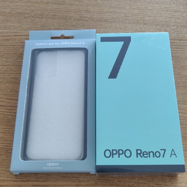 OPPO RENO7A 黒【開封品・ワイモバイル版】+純正ケース+ガラスフィルム
