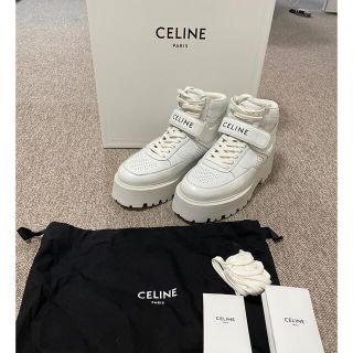 メインカラーブラックCELINE◆ハイカットスニーカー