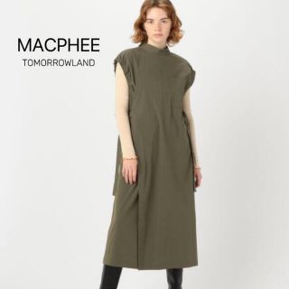 マカフィー(MACPHEE)のMACPHEEマカフィー★アシンメトリーロングワンピース　カーキトゥモローランド(ロングワンピース/マキシワンピース)