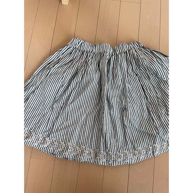 Bonpoint(ボンポワン)のbonpointストラプスカート8 キッズ/ベビー/マタニティのキッズ服女の子用(90cm~)(スカート)の商品写真