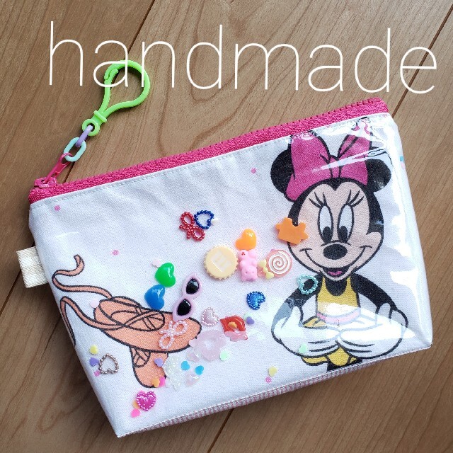 Disney(ディズニー)の専用🌠ハンドメイドバレリーナミニーシャカシャカポーチ小物ポーチコスメポーチ ハンドメイドのファッション小物(ポーチ)の商品写真