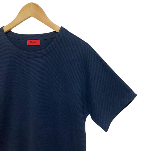 HUGO BOSS(ヒューゴボス)のHUGO BOSSクルーネック半袖カットソー◎ネイビー/ヒューゴボス良品 メンズのトップス(Tシャツ/カットソー(半袖/袖なし))の商品写真