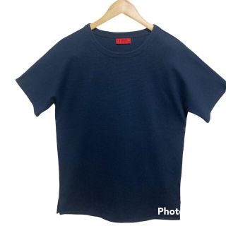 ヒューゴボス(HUGO BOSS)のHUGO BOSSクルーネック半袖カットソー◎ネイビー/ヒューゴボス良品(Tシャツ/カットソー(半袖/袖なし))