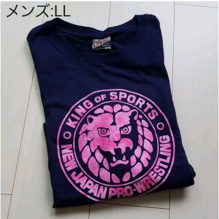 シマムラ(しまむら)の＊【LLサイズ】新日本プロレス Tシャツ *ピンクロゴ(Tシャツ/カットソー(半袖/袖なし))