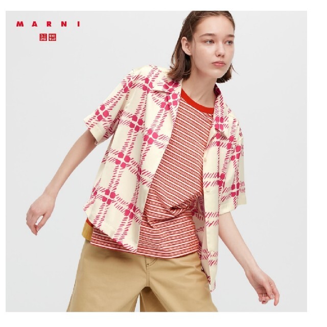 UNIQLO(ユニクロ)のオーバーサイズオープンカラーシャツ(半袖)　UNIQLO レディースのトップス(シャツ/ブラウス(半袖/袖なし))の商品写真