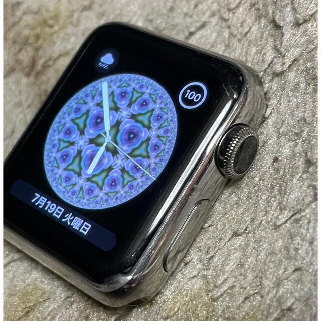 Apple Watch38mm初代ステンレス本体 - 腕時計(デジタル)