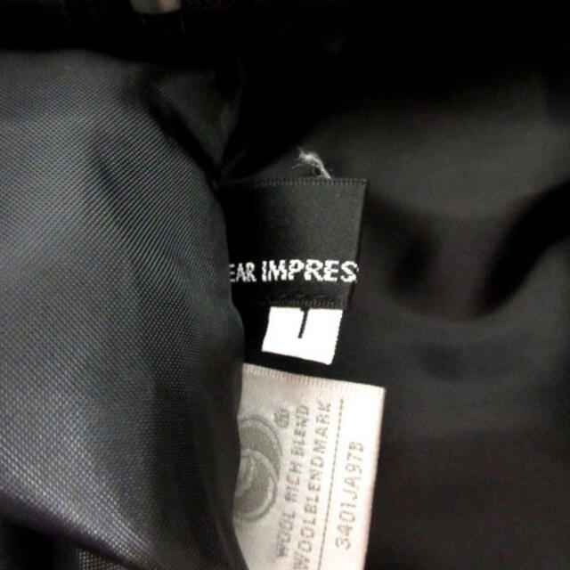 CLEAR IMPRESSION(クリアインプレッション)のクリアインプレッション スカート ティアード ミディ丈 フレア ウール混 黒 1 レディースのスカート(ひざ丈スカート)の商品写真