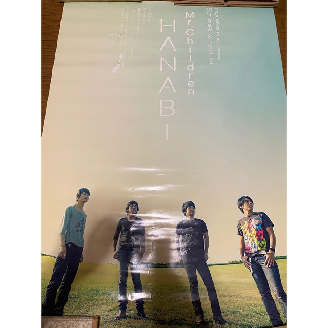 Mr.Children(ミスターチルドレン)のMr.Children HANABI 販促ポスター エンタメ/ホビーのタレントグッズ(ミュージシャン)の商品写真