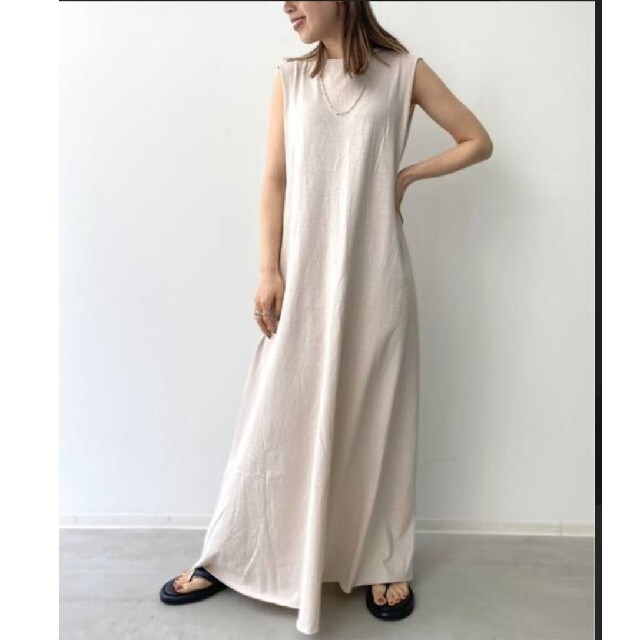 DEUXIEME CLASSE(ドゥーズィエムクラス)のGOOD GRIEF！NOSLEEVE LONG DRESS レディースのワンピース(ロングワンピース/マキシワンピース)の商品写真