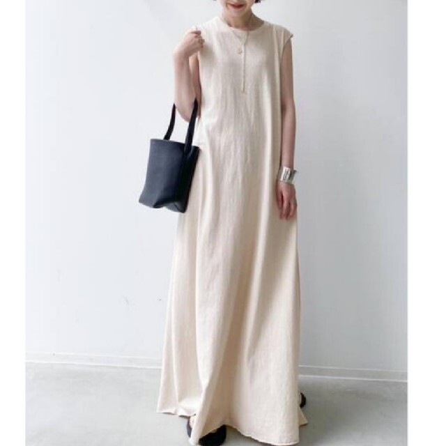 DEUXIEME CLASSE(ドゥーズィエムクラス)のGOOD GRIEF！NOSLEEVE LONG DRESS レディースのワンピース(ロングワンピース/マキシワンピース)の商品写真