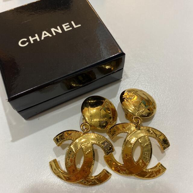 美品】シャネル CHANEL ココマーク フラワー イヤリング ヴィンテージ-