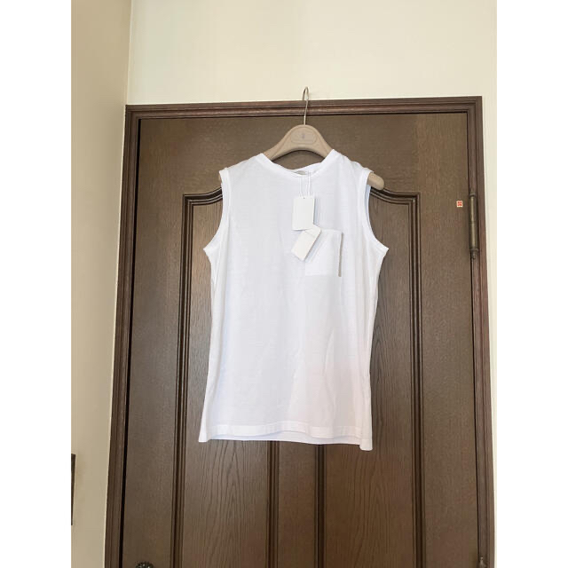 ファビアナ フィリッピ カーキストライプ柄シャツ 42サイズ 販売代理店 FABIANA FILIPPI チュール モニーレ トップス Tシャツ/カットソー(七分/長袖)