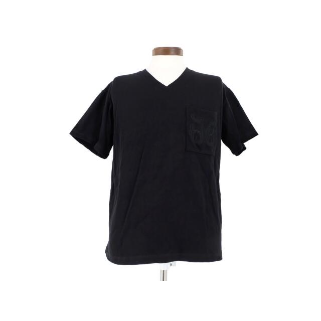 予約】 H - エルメス 半袖Tシャツ ポケット刺繍 Vカット 半袖Tシャツ
